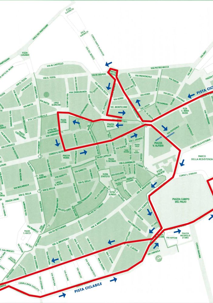 Il percorso della 36esima &quot;Astipedalando tra i borghi&quot;