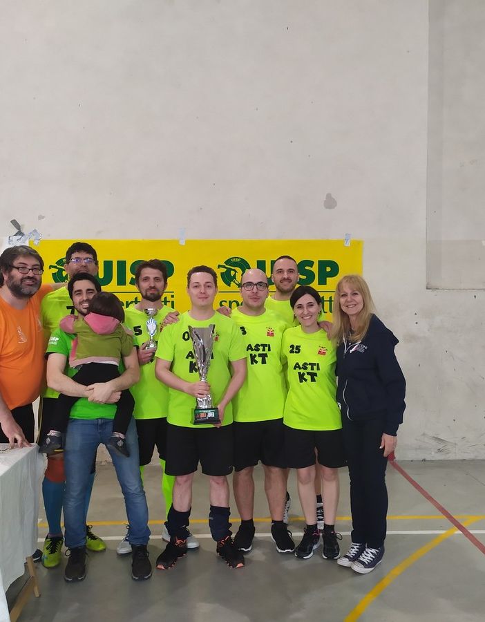 La premiazione con il Responsabile nazionale UISP PLV Hit Ball Francesco Mongiovì e del Delegato CONI Point di Asti Lavinia Saracco