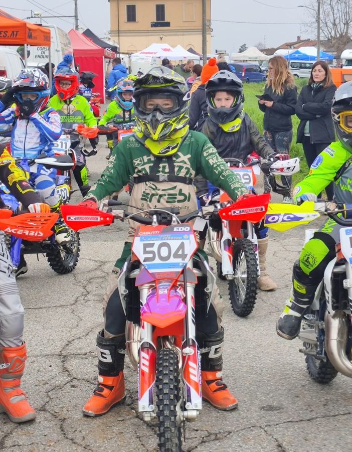 Buoni risultati per il moto club Alfieri, tra mini enduro e motocross