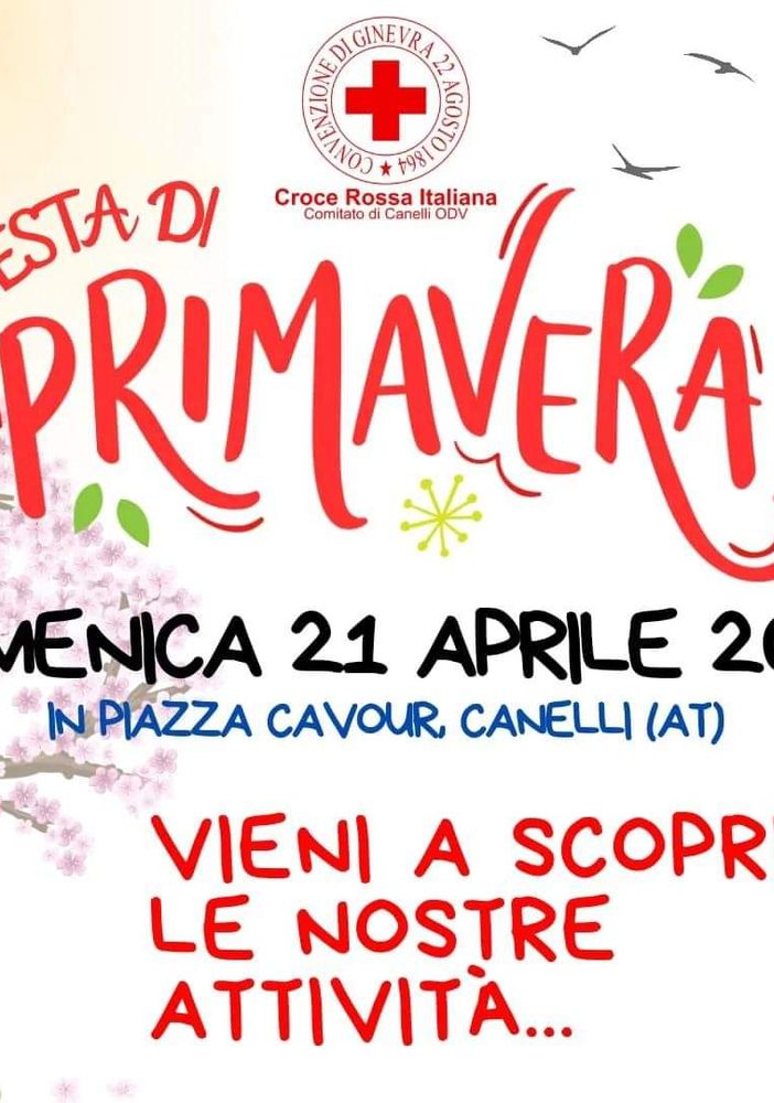 Alla festa di primavera di Canelli anche le attività della Croce rossa