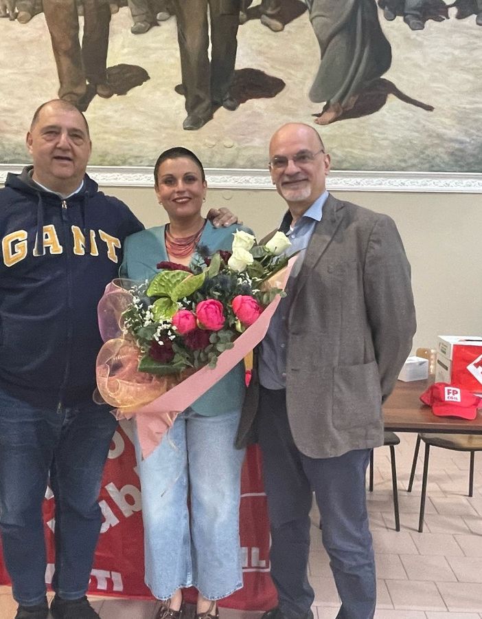 Arianna Franco con Luca Quagliotti (a sinistra) e Guido Catoggio