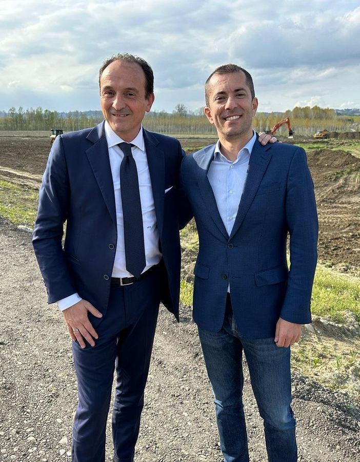 Il presidente Cirio con l'assessore Gabusi