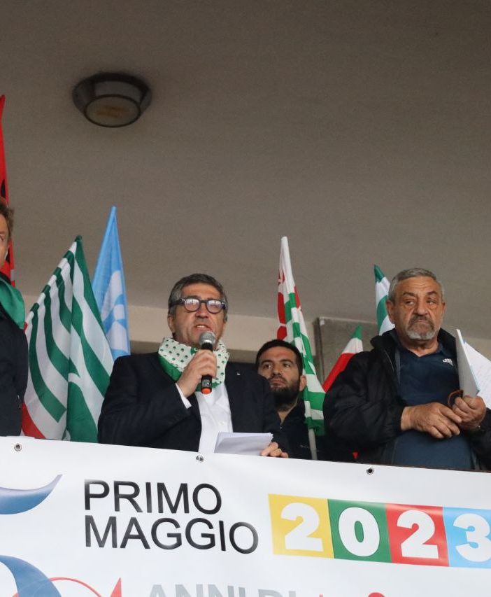 Un'immagine riferita alla manifestazione del primo maggio 2023