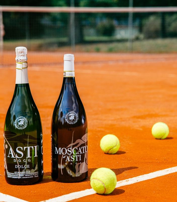 Anche quest'anno agli Internazionali BNL d'Italia si brinderà con calici di Asti Spumante e Moscato d'Asti
