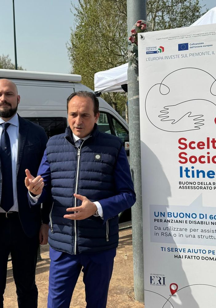 Il presidente Cirio e l'assessore Marrone