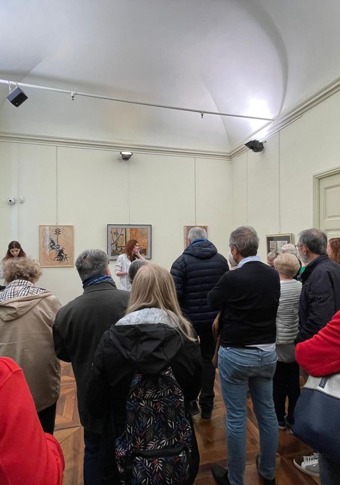 L'inaugurazione della mostra