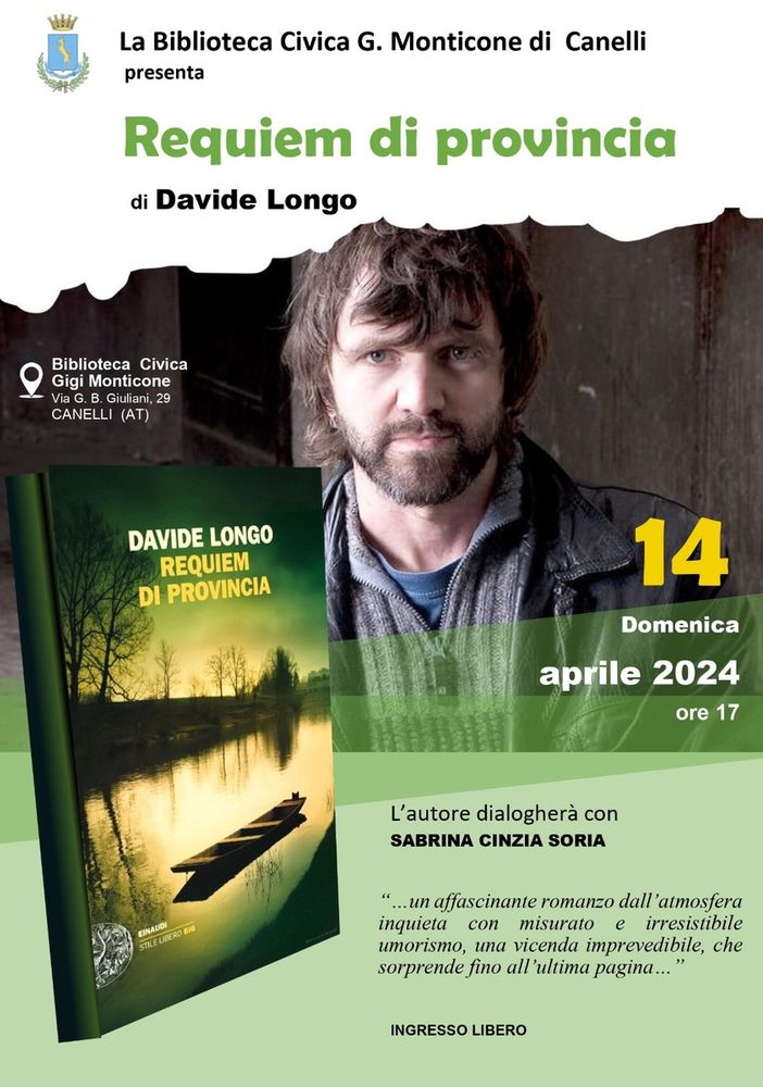 La locandina dell'incontro in programma domenica a Canelli