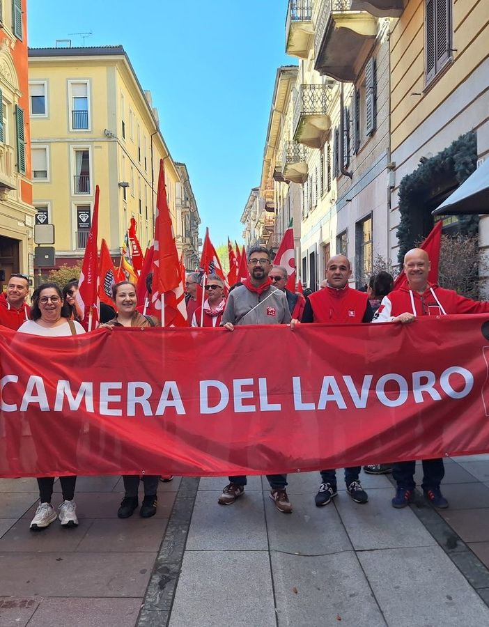 Alcune immagini della manifestazione (Cgil Asti)