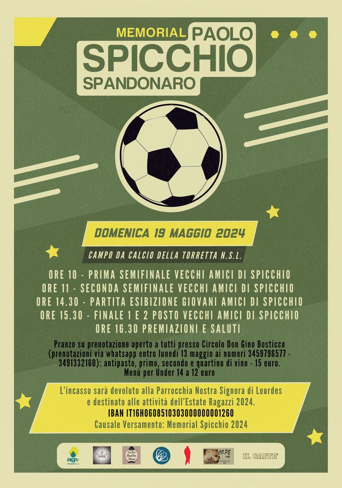 Si terrà domenica il Memorial  Paolo &quot;Spicchio&quot; Spandonaro