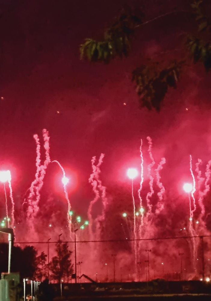 Un'immagine dai fuochi d'artificio del maggio 2024