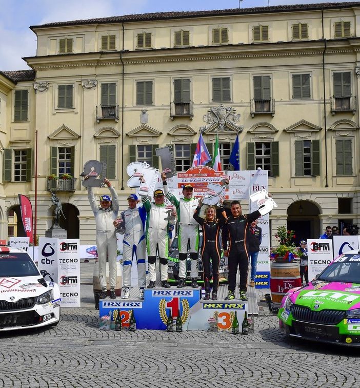 Il podio della scorsa edizione del Rally del Grappolo - Foto Magnano