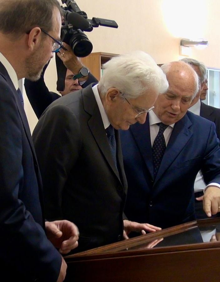 Sergio Mattarella visita la mostra