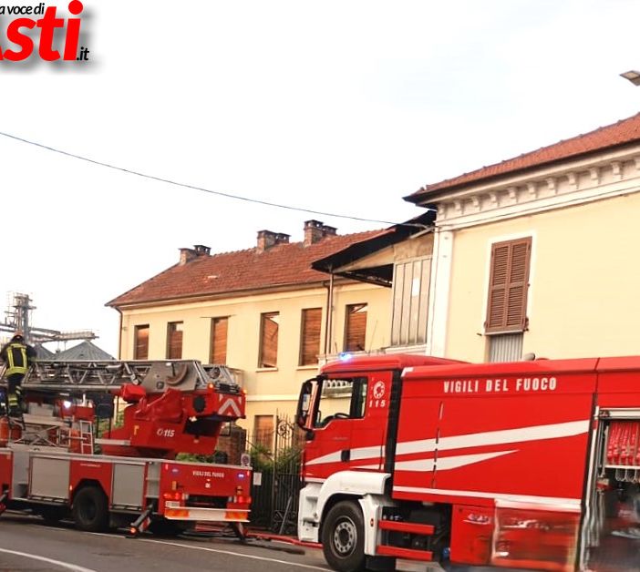 Incendio appartamento in corso Alessandria al bivio per Castiglione