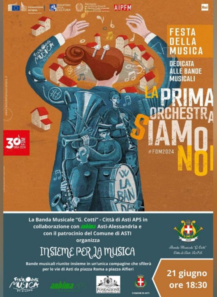 La banda musicale “G. Cotti” (immagine tratta dal profilo Facebook della banda)