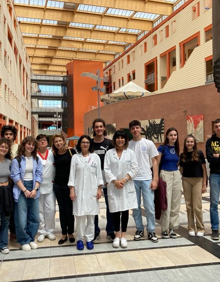 Studenti dello Scientifico in visita all'ospedale