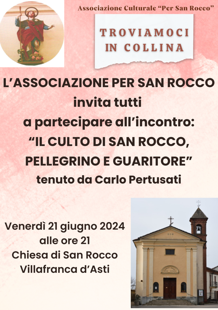 Troviamoci in collina a Villafranca: serate culturali nella chiesetta di San Rocco