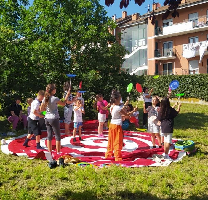 Alcune immagini del pomeriggio di giochi