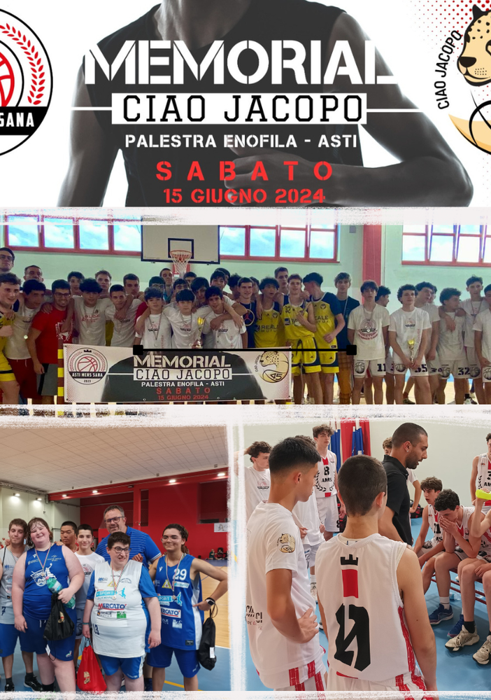 &quot;Ciao Jacopo&quot;: a 9 anni dalla scomparsa il primo Memorial di basket dedicato a Jacopo Basilietti