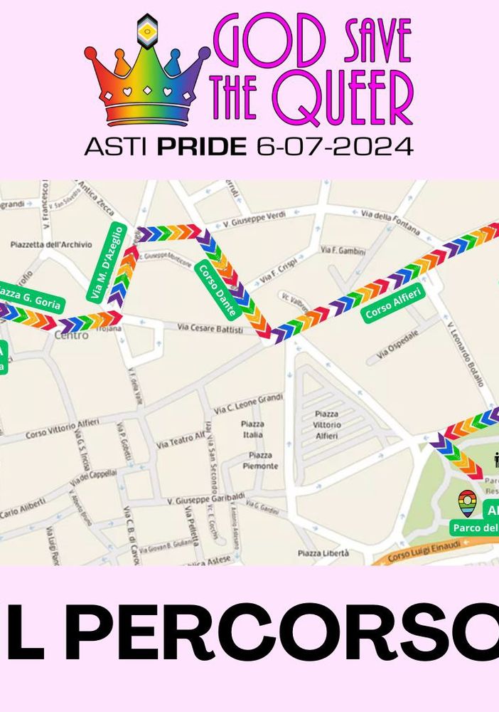 - 7 giorni al Pride di Asti, anche all'insegna della sostenibilità e dell'accessibilità: corteo, dettagli, ospiti
