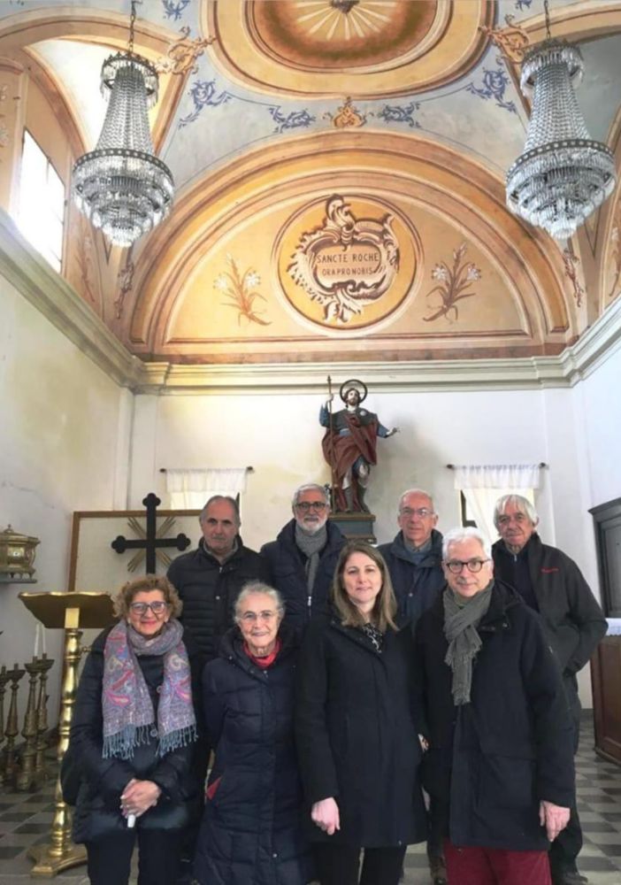 Volontari Per San Rocco col sindaco Macchia e la presidente Grosso  