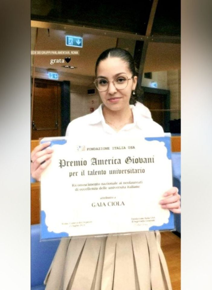 Anche una studentessa astigiana tra le 'eccellenze' premiate dalla Fondazione Italia USA