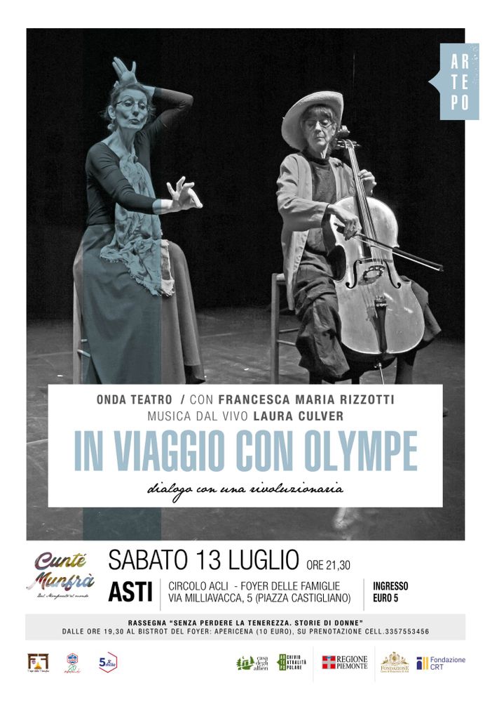 Olympe de Gouges rivive ad Asti in uno spettacolo teatrale con musica dal vivo
