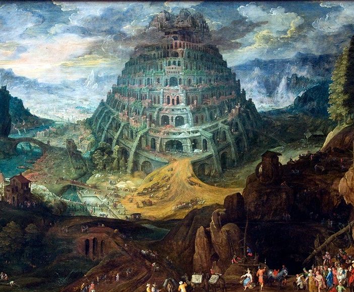 La torre di Babele nell'interpretazione del pittore fiammingo Tobias Verhaecht