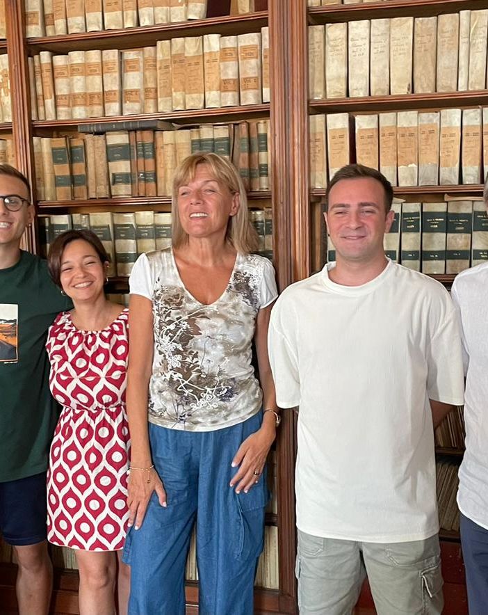 Gli amministratori Giovanni Pelazzo (consigliere), Katia Ascone (Consigliera), Annamaria Tosti (assessore), Alessandro Gallo (Cons.) e Mauro Stroppiana (vice sindaco)