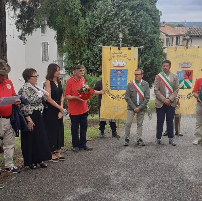 Gli alpini di Bruno e Incisa hanno commemorato il partigiano Giuseppe Ivaldi