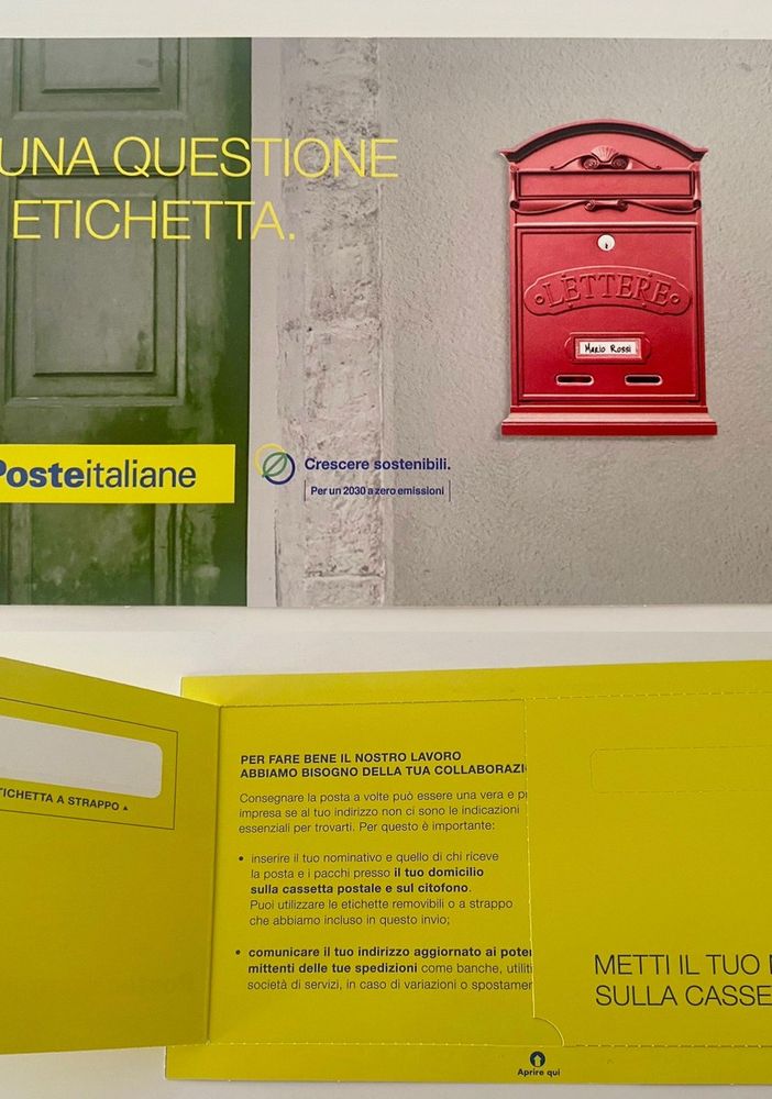 Poste Italiane lancia anche nell'Astigiano &quot;Etichetta la Cassetta&quot;