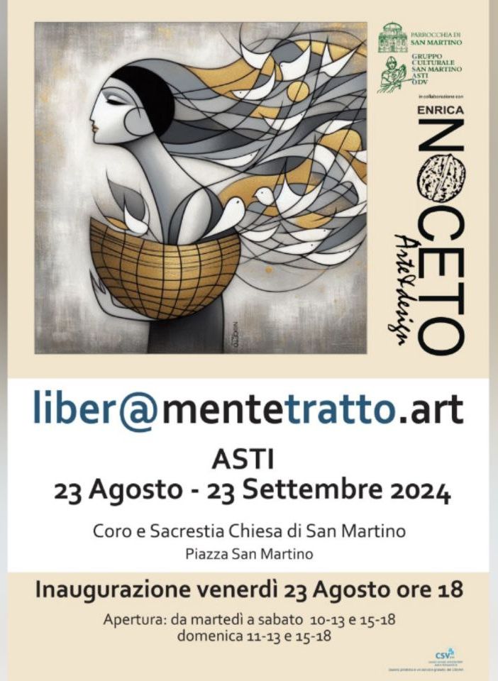 Asti: la Chiesa di San Martino accoglie l'universo interiore di Enrica Noceto con 'Liber@mentetratto.art'