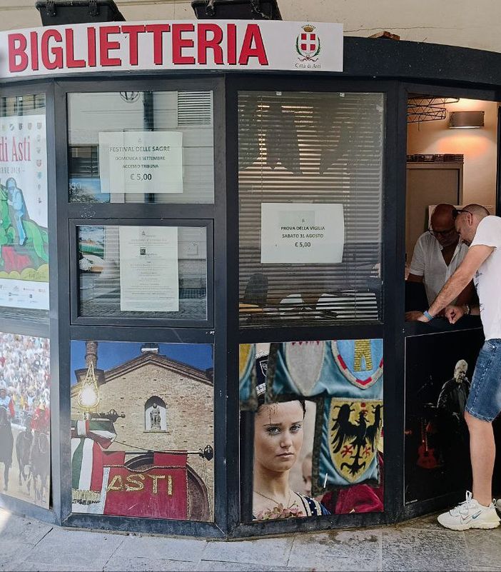La biglietteria del Palio di Asti