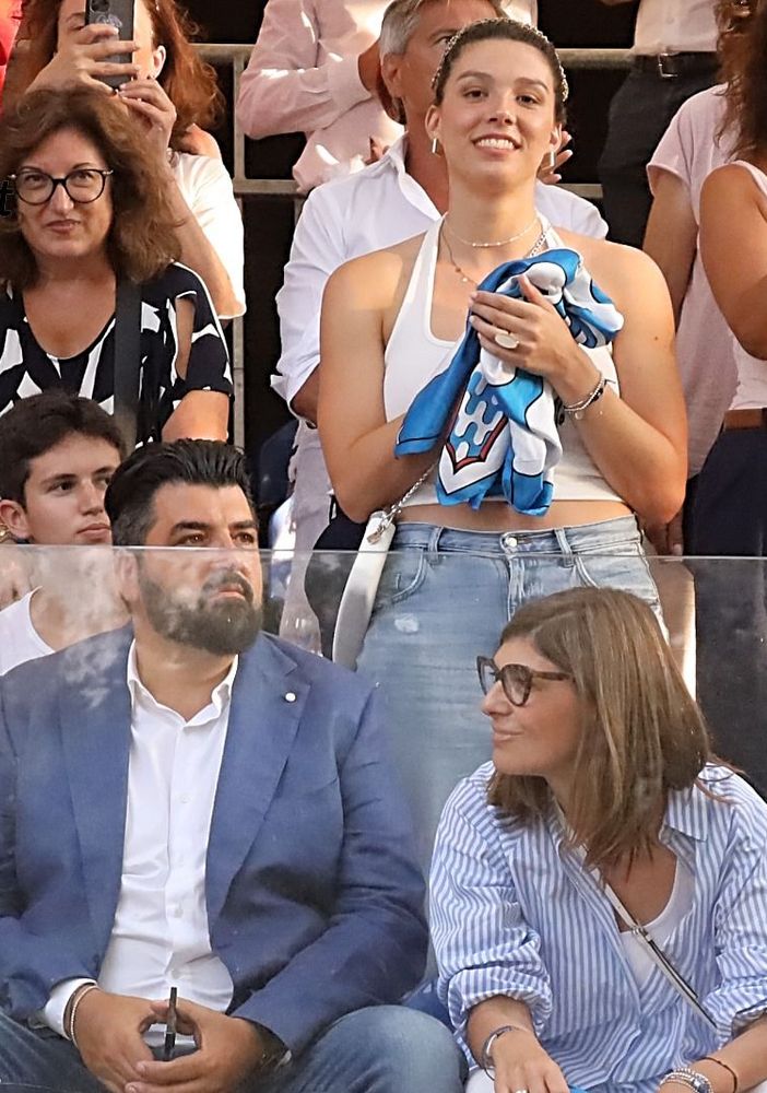 Canavacciuolo ritratto dall'obiettivo del nostro Merfephoto in tribuna al Palio di Asti 2024
