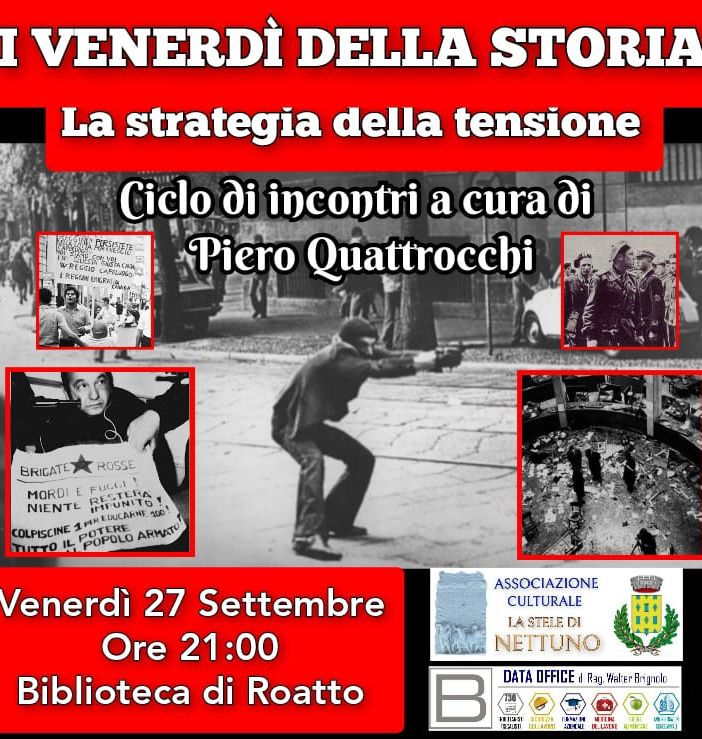 Dalla strage di piazza Fontana alla morte dell'anarchico Pinelli con Piero Quattrocchi a Roatto