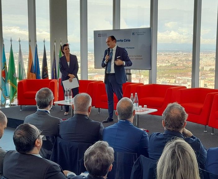 Il presidente Cirio all'incontro