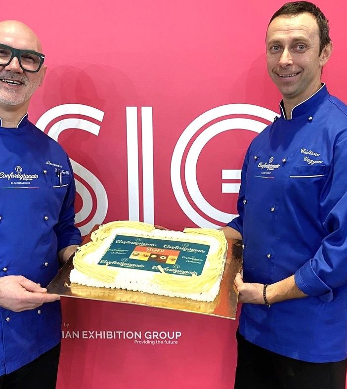 Del Trotti e il presidente Gaggion al Sigep di Milano