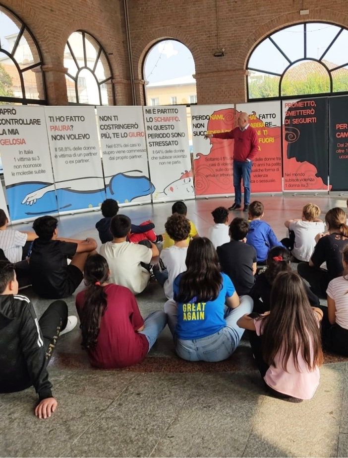 Baldovino e gli studenti di Incisa Scapaccino