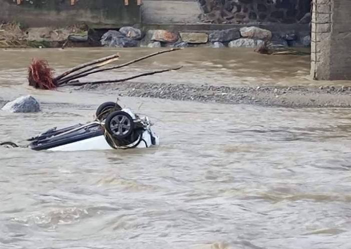 La piena del Bormida (foto del canale Meteo Monferrato Langhe Roero)