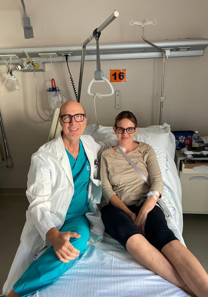 Romina con il dottor Marco Scaglione