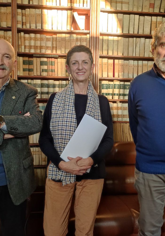 Nella foto l'ex sindaco Oscar Bielli, la sindaca Roberta Giovine e l'assessore Claudio Riccabone