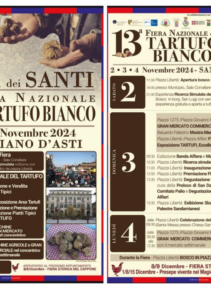San Damiano propone un fine settimana all'insegna del tartufo bianco