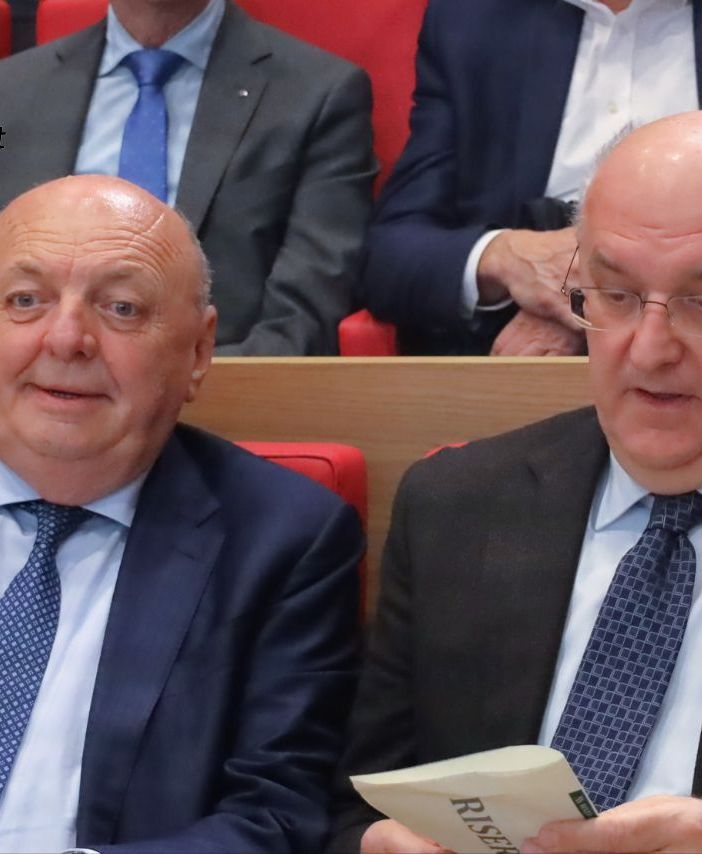 Il ministro Pichetto Fratin (a sinistra) con l'AD del Gruppo Banca di Asti Carlo De Martini - Ph. Merfephoto - Efrem Zanchettin