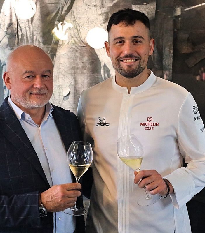 Livio Negro con il resident chef Gialuca Rienzi (MerfePhoto)
