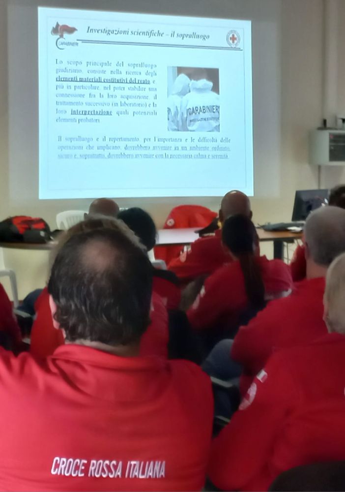 Carabinieri e Croce rossa di Asti insieme per la formazione su scena del crimine e persone in stato di alterazione