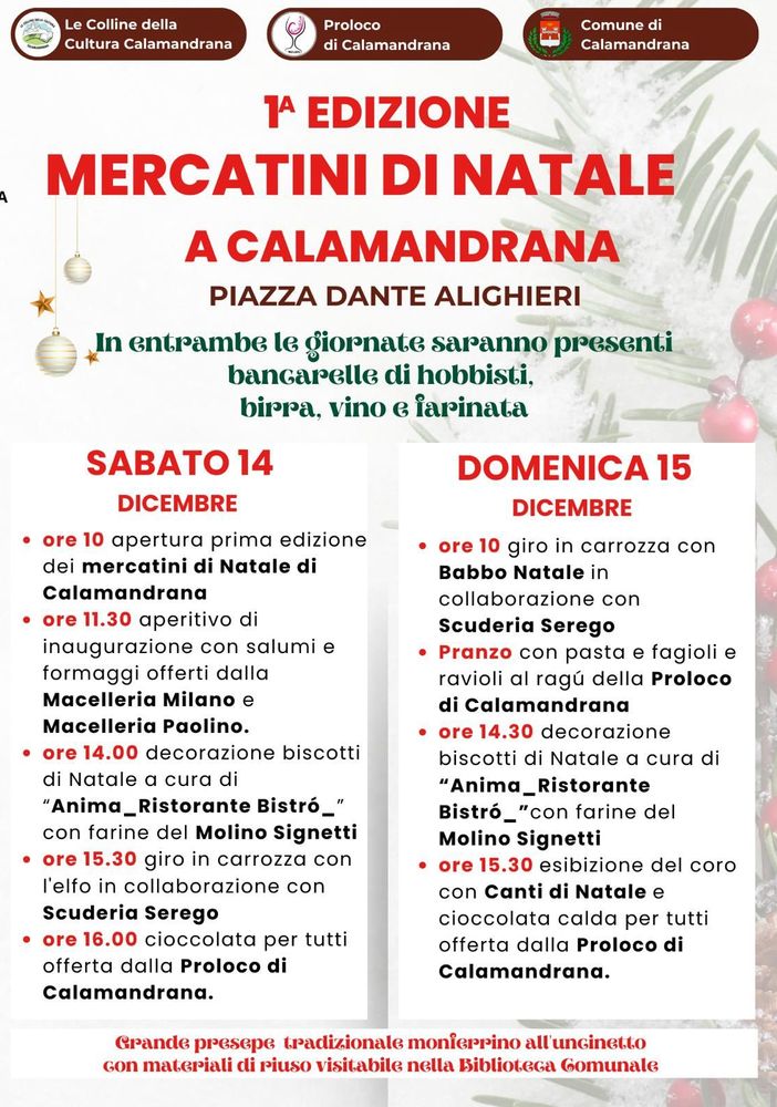 La locandina del mercatino