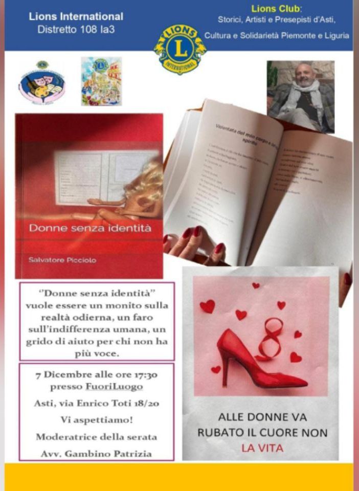 Sabato al FuoriLuogo la presentazione del libro &quot;Donne senza identità&quot;