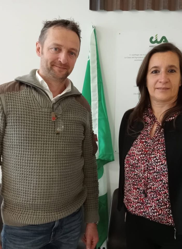 Marco Capra e Daniela Ferrando, rispettivamente presidenti di Cia Asti e Cia Alessandria