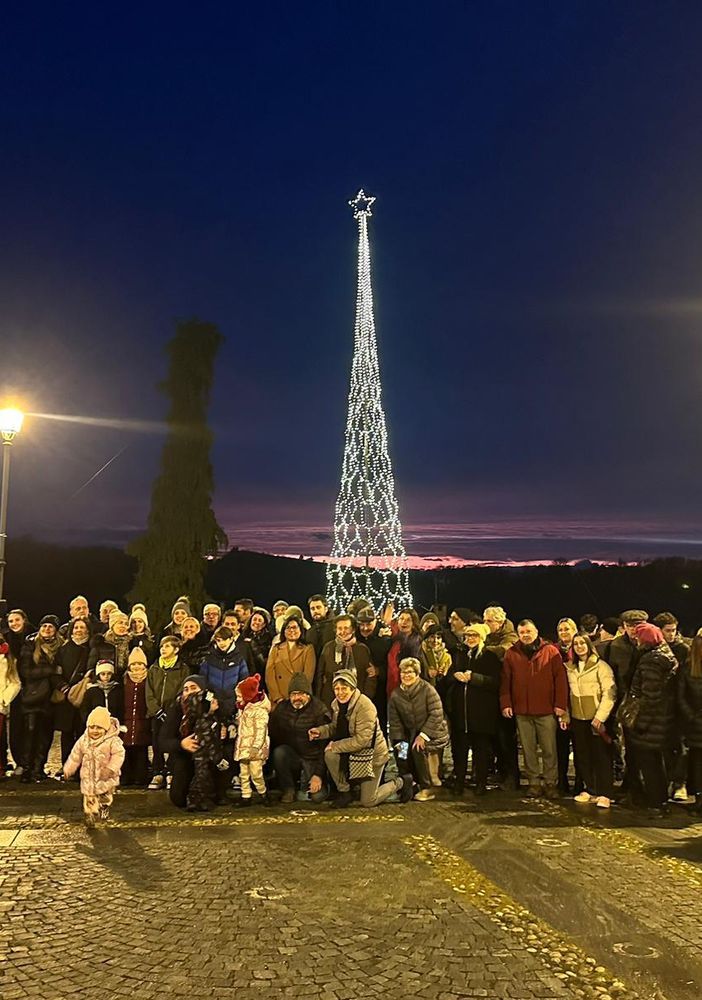 L'accensione dell'albero di Natale