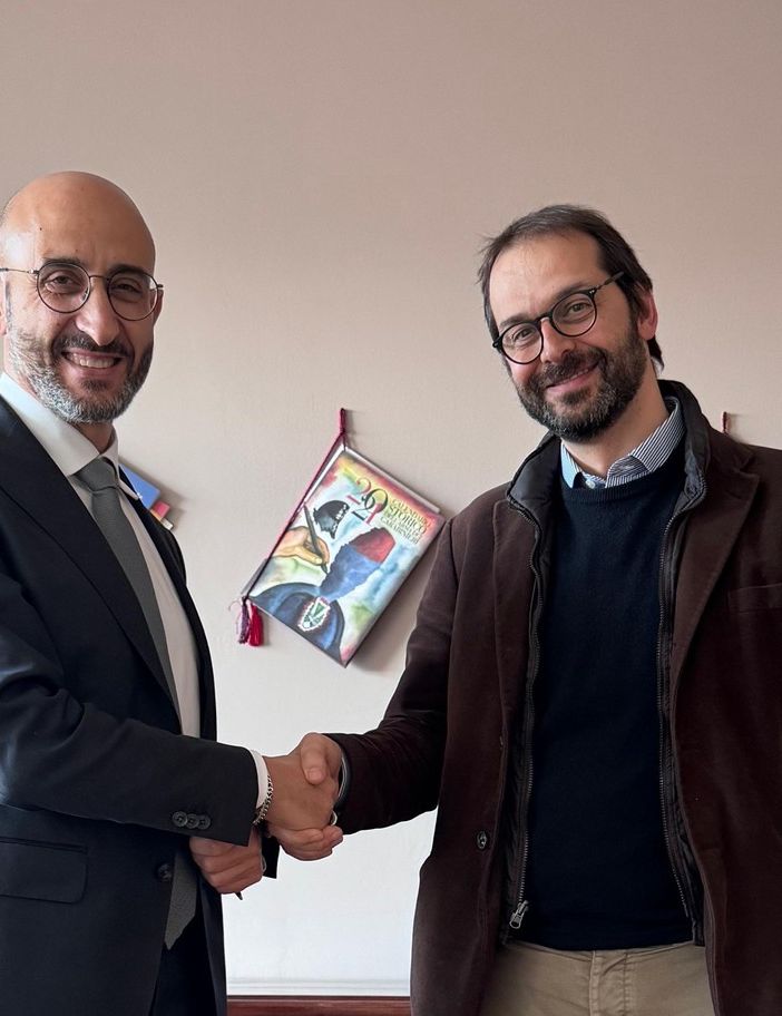 Il Direttore generale Giovanni Gorgoni con il dottor Federico Dettoni, nuovo primario di Ortopedia