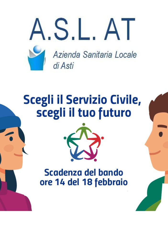 L'Asl AT cerca quattro giovani per il servizio civile universale: opportunità di crescita e inclusione